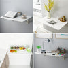Folding Wall Table Drop Leaf Writing Laptop Desk Foldable Floating Storage Shelf