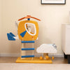 Small Cat Tower 3 Star-shaped Hanging Toys w/ Scratching Post