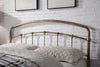 Luxury Antique Brass Metal Bed Frame Vintage Industrial Style | Double King Size