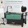 Portable Baby Bassinet Bedside Sleeper w/ Diaper Changer & Mattress-Black