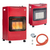 4.2KW PORTABLE FIRE CALOR GAS HEATER LPG CABINET BUTANE REGULATOR HOSE CASTORS