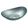Bathroom Sink Bowl Wash Basin Countertop Tempered Glass Vanity w/ Pop up Drainer