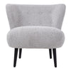 Button Back Tufted Armchair with Solid Wood Legs Accent Chair for Living Room