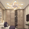 LED Ceiling Fan Light Dimmable Living Room Chandelier Lamp With Remote Control