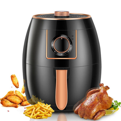 5.5L Air Fryer Oven Cooker Manual Rotary Temperature and Timer Oil Free Low Fat