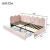 Panel Plush Velvet Upholstered Daybed 3ft Single Sofa Bed with Storage Drawers