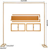 3x3m/10x10ft Wedding Backdrop Stand Pipe Stage Flower Rack Arch Iron Party Door