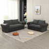 Luxury 2, 3 Seater Linen Fabric Couch Sofa Corner Chaise Settee Living Room Set