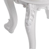 Dressing Table Stool 44x30x30 Vanity Chair Makeup Seat Baroque Piano Chair White