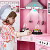 Kids Corner Wooden Playset Pretend Toddler Kitchens Cooking Toy Light JOYLDIAS