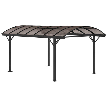 5x3m Garden Aluminium Pergola Gazebo Carport with Polycarbonate Roof