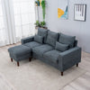 Luxury 3 Seater Corner Sofa Armchair Settee Couch with Footstool Living Room