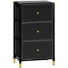 Chest of Drawers with 3 Drawers for Bedroom, Living Room, Black