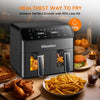 12L Dual Zone Digital Air Fryer Oven Cooker Oil Free Low Fat with 100 Tray Large