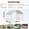 3X2M Chicken Run Cage Walk In Coop Poultry Hen Rabbit Kennel Hutch Metal Shelter
