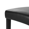 Modern Faux Leather Black Dining Chairs Set of 2/4 Kitchen Padded Seat High Back