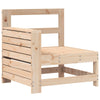 Gecheer Garden Armrest Sofa with Side Table Solid Wood Pine Pallet U2R3