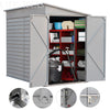 5 X 9 ft Outdoor Garden Storage Shed Metal Lean to Pent Shed for Tool Bike
