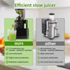 Electric Juicer Machine Juice Fruit Squeezer Slow Masticating Brush Pulp Cup UK