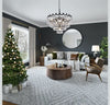 Modern Black Crystal Chandelier 24'' Round 4-Tier Crystal Lighting Fixture