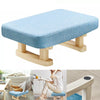 Small Footstool Chair Stool Rectangle Footrest Padded Rest Seat Pouffe Wood Legs