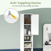 Tall Bathroom Cabinet Freestanding Storage Cabinet Organizer W/ Adjustable Shelf