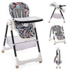 Folding Baby High Chair Convertible High Chair Adjustable Feeding Dining Chair
