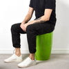 Storage Stool w/ Faux Leather Ottoman Seat Toys Holder ABS Plastic Foam | 51cm