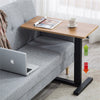 Gas-Lift Adjustable Overbed Table with Wheels Laptop Reading Workstation C Table