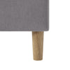 Upholstered Bed Frame Grey Velvet 3ft Single Bed with Wood Slats & LED Headboard