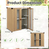 Garden Storage box Shed Small, Wooden-Patterned Tool Shed with Adjustable Shelve