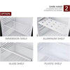 Small Beverage Fridge Clear Glass Door Mini Wine Refrigerator Energy-Efficiency