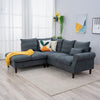 L-Shaped Corner Sofa, Sectional Couch with Built-in USB Port Chaise