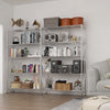 Metal Storage Rack Shelving Wire Shelf Kitchen Office Unit Stand Adjustable UK