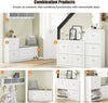 Slim White Shoe Rack Cabinet with 4 Flip Drawers – Space Saving 105x24x83cm