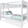 Kids Bunk Beds Double Pine Wooden Bunk Beds With Mattresses 3FT Single Bed Frame