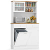 Kitchen Buffet Freestanding Kitchen Pantry Storage Cabinet Cupboard w/4 Doors