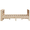 Bed Frame with Headboard 150x200 King Size Solid Wood Pine M4G6