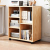 Bedroom Bedside Table Bookshelf Storage Rack Magazine Holder Case & 4 Pulleys UK