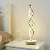 Modern Table Lamp Dimmable LED Spiral Wave Minimalist Lighting Design Desk Light