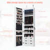 Jewelry Cabinet Lockable w/Full-Length Mirror Wall Door Mounted Gift