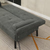 3 Seater Click Clack Sofa Bed Recliner Settee Couch Sofabed with Bloster Pillows