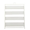 4-Layer Retail Shelve Shop Display Rack Metal Storage Stand Goods Showcase White