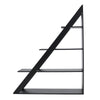 4 Tiers Triangle Ladder Shelf Bookshelf Bookcase Free Standing Display Rack Wood