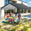 All-Weather Outdoor Car Shelter 600x300 cm Heavy-Duty Carport-Grey
