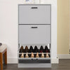 3 Drawer Shoe Cabinet Storage Cupboard Unit Shoe Rack Wooden Stand Organiser