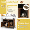 Cat Litter Box Enclosure Hidden Cat Washroom-Coffee