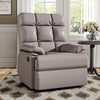 Upholstered Bonded Leather Armchair Adjustable Sofa Recliner Chair with Footrest