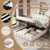 Upholstered Ottoman Storage Double 4ft6 Bed Frame with Button Tufted Headboard