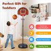 2-in-1 Toddler Basketball Goal System with Double-sided Backboard & 6 Darts